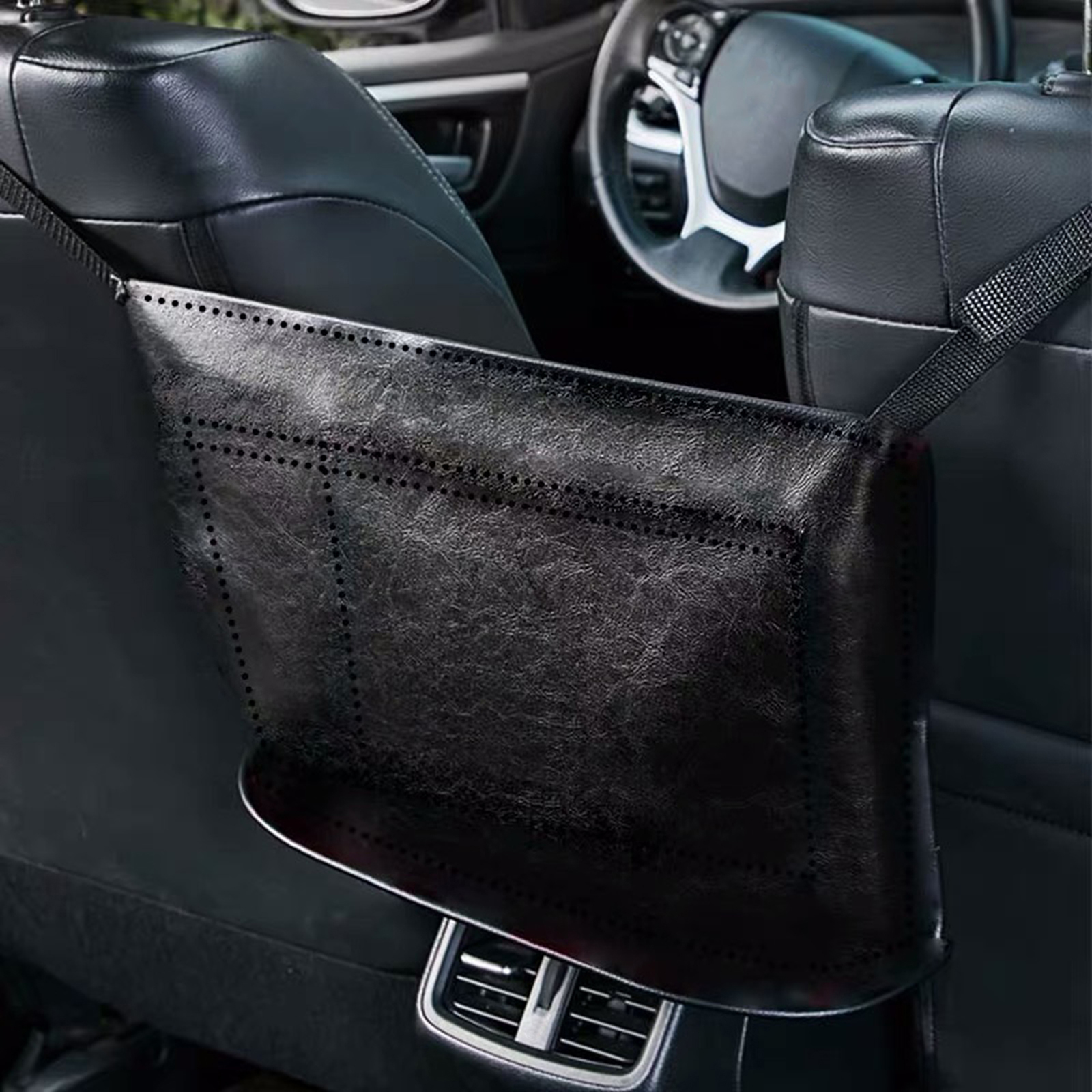 Car Net Pocket Handbag Holder Organizer Seat Side Storage Net Bag For Handbag Documents Phone Car Organizer Storage Bag