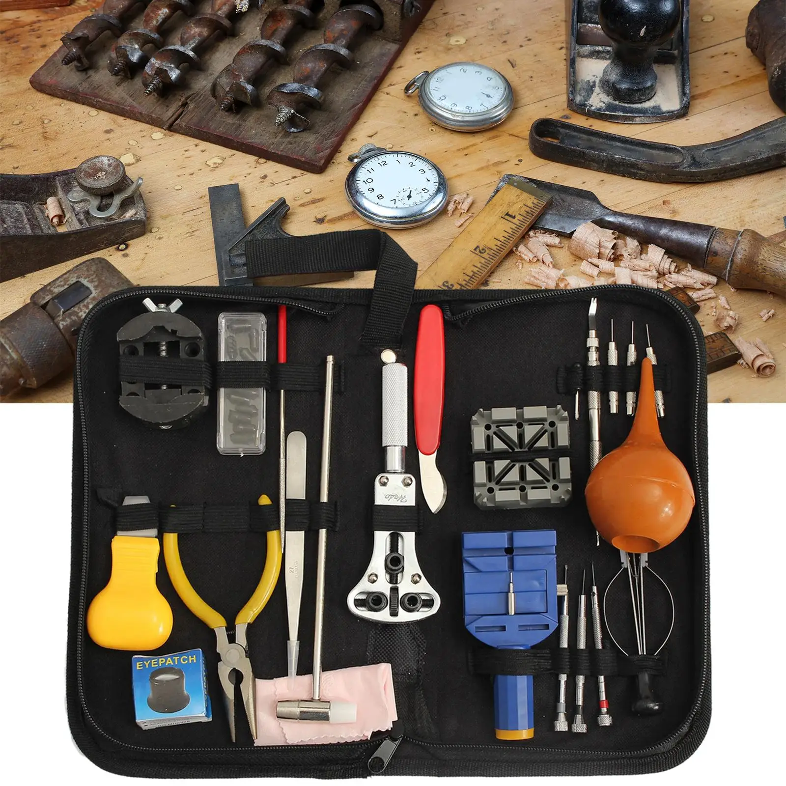 22 Pcs Watch Repair Kit  Back Opener Spring Bar Tool Set Tool Set for