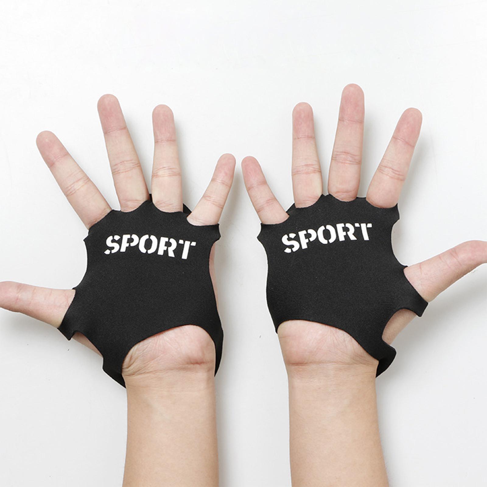 Workout Gym Gloves, Weightlifting Grip Pads Hand Grips Breathable Pads Glove for Men Women Cycling Dumbbell Body Building