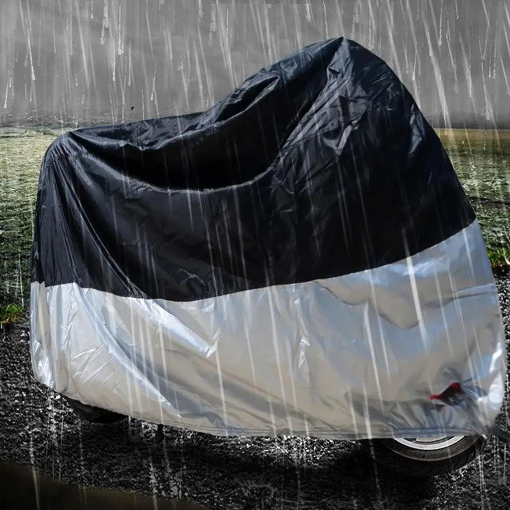 Waterproof Motorcycle Cover Oxford Cloth Anti Rain Sun UV Storm Outdoors 2XL