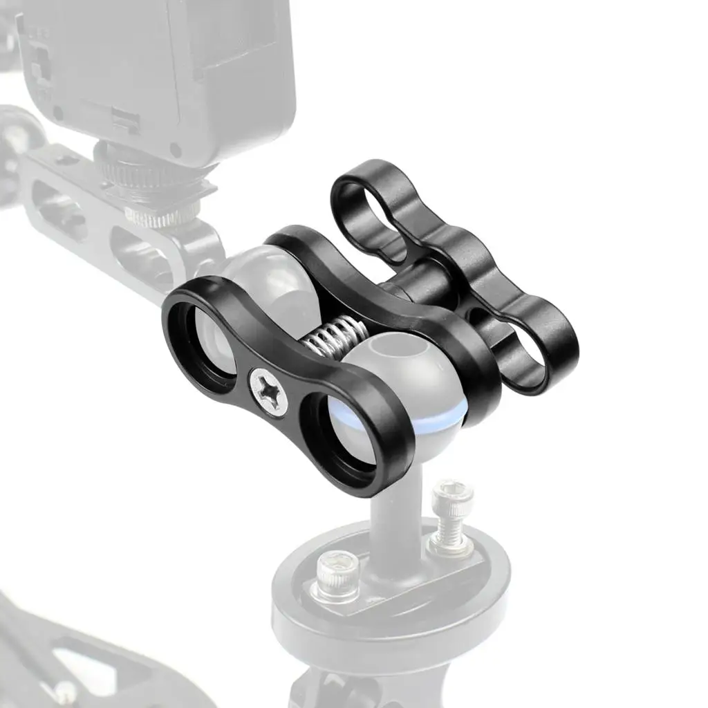 1 inch Ball Clamp for Underwater Scuba Diving Camera Lights, Fast and Easy Mounting