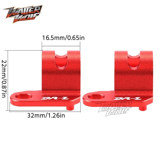Support Guide-ligne Flexible Frein Avant Moto - Pour DRZ400SM 2005-2022, RMX450Z, Noir (collier De Serrage)