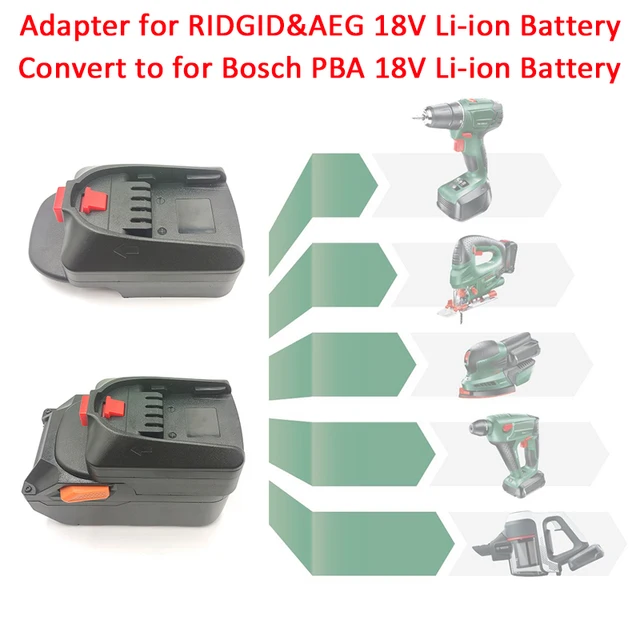 Adapter for Bosch 18V Li-ion Battery BAT618 on PBA Home Electrical