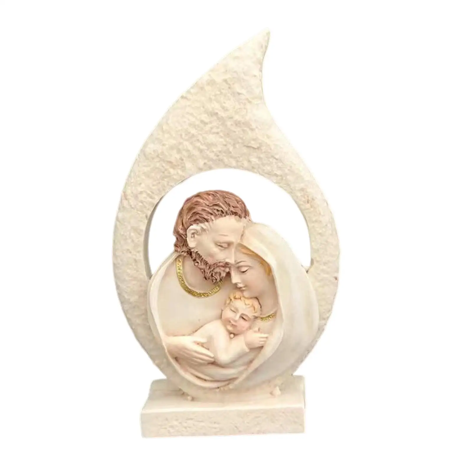 Holy Family Figure Crafts Statue for Thanksgiving Christmas Decoration