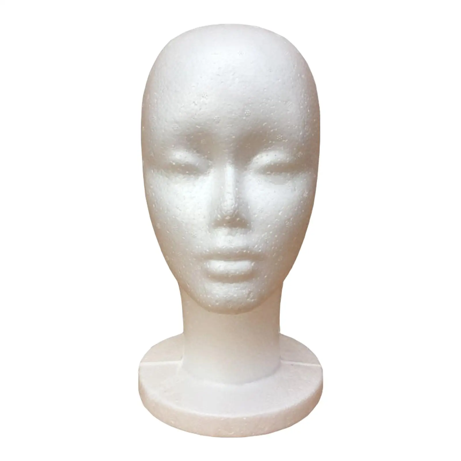 Female Foam Mannequin Head Model for Shopping Mall Display Manikin Foam Head Hat Wig Display Stand  Wig Head Manikin