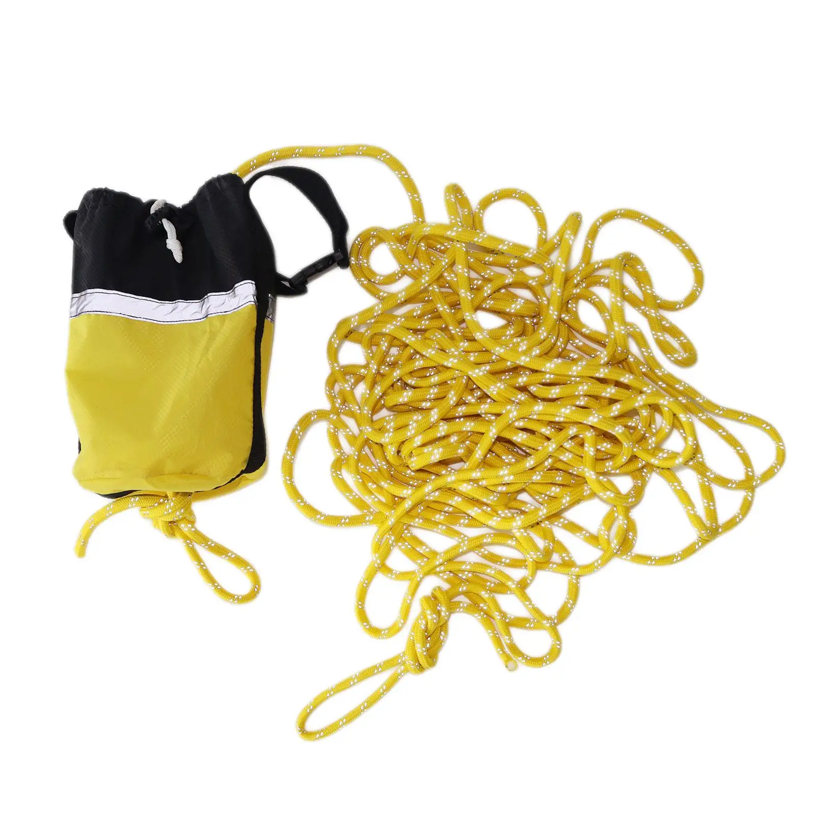 Kayaking Throw Bag Throw Rope 16M Marine High Visibility for Canoeing Boating Swimming Ice Fishing Outdoor Accessory