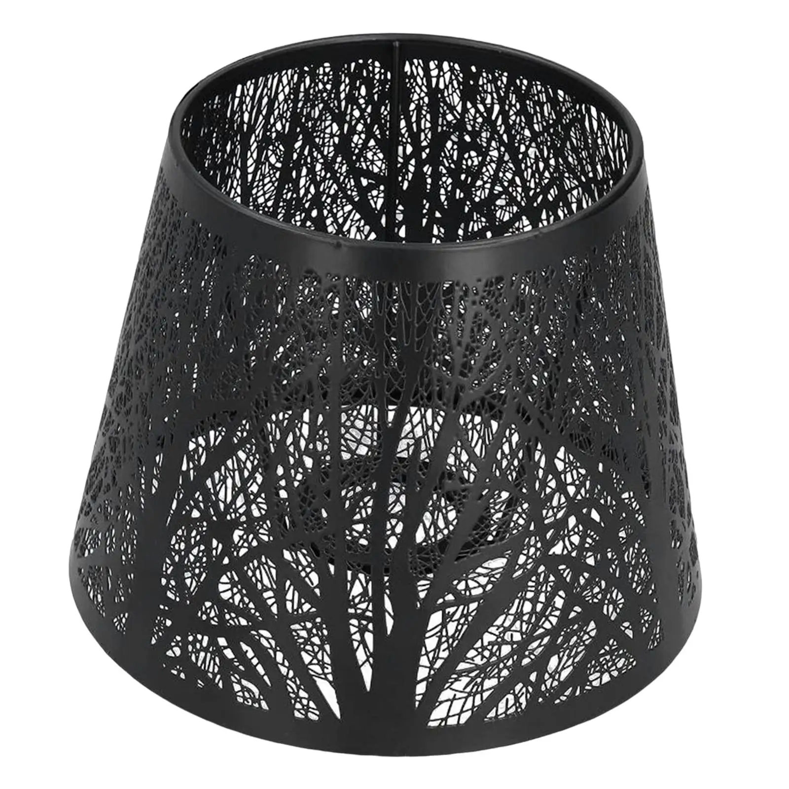 Modern Minimalist Lamp Shade Tree Shadow Metal Cage Light Cover Decorative for Table Lamp Teahouse Office NightStand Bedside