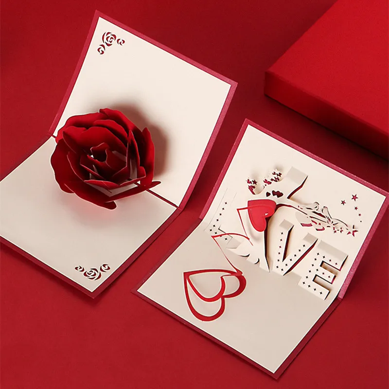 BC Worldwide Ltd à la main 3D pop up carte Saint Valentin mariage anniversaire fiançailles anniversaire grand jour cadeau cygne amoureux couple salutation invitation 