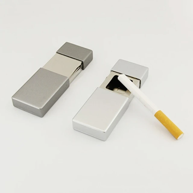 Posacenere portatile, Mini posacenere da viaggio Tasca per sigaretta in  metallo Posacenere quadrato Tasca Portacenere per fumatori