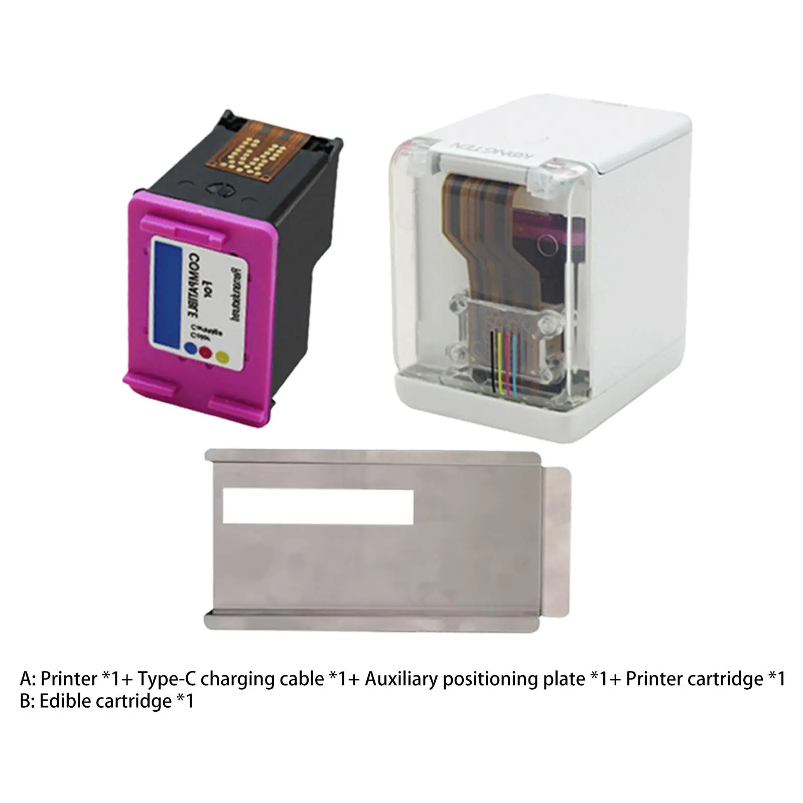 Mini Edible Ink Portable  Food Printer for Coffee Bread Label Printer