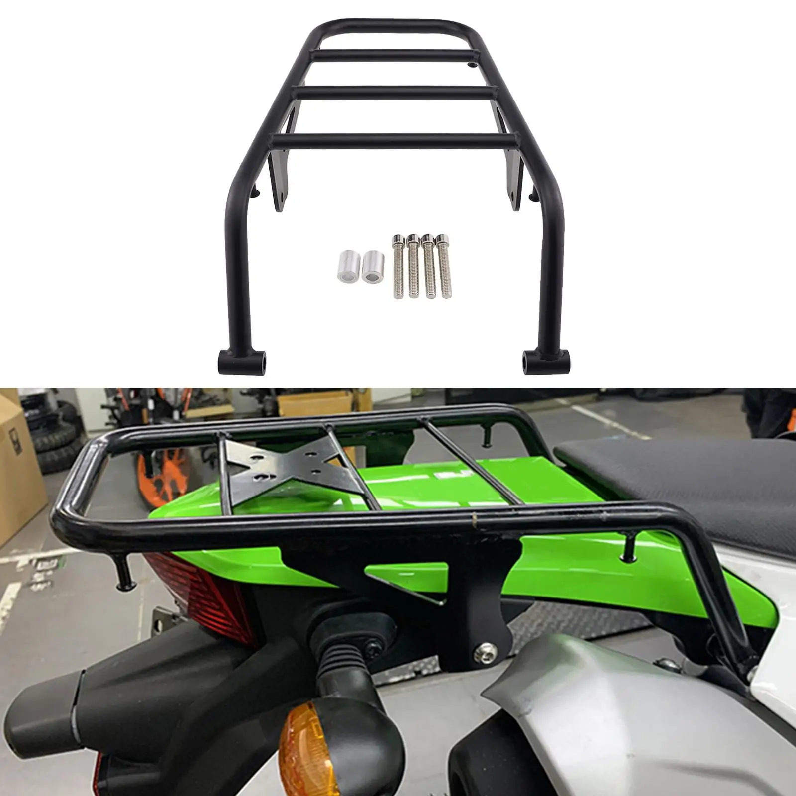 Motorcycle Rear Luggage Rack Durable Fit for  Klx 230/R Easy Install