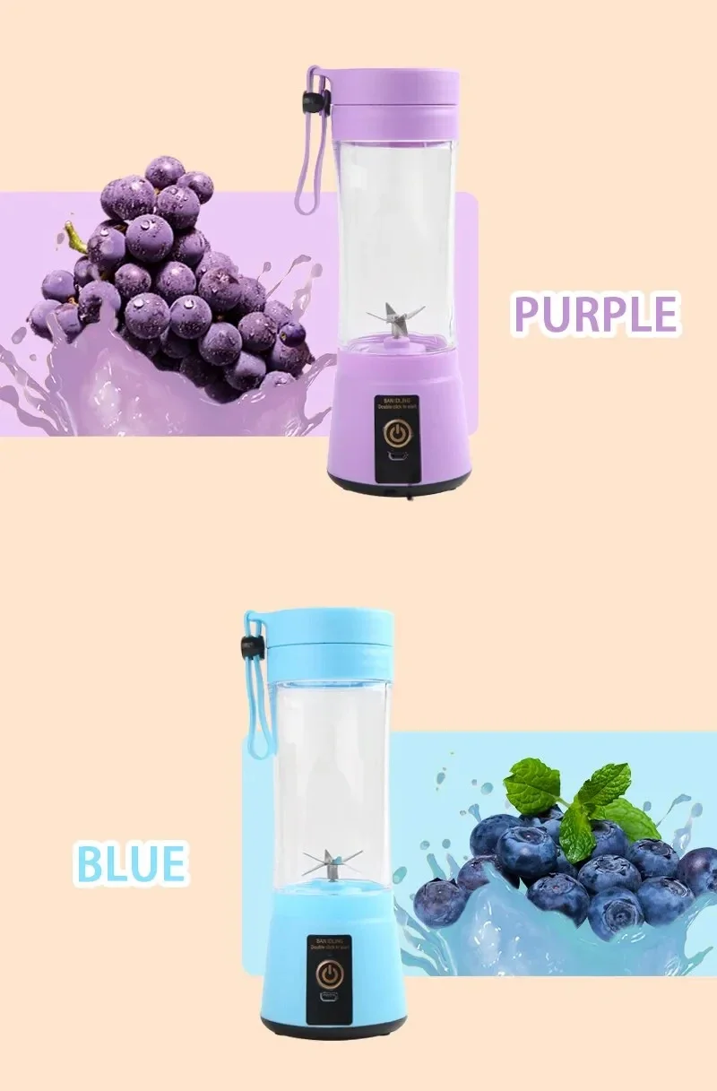 Title 10, Portable Fruit Juice Blenders Summer Personal E...