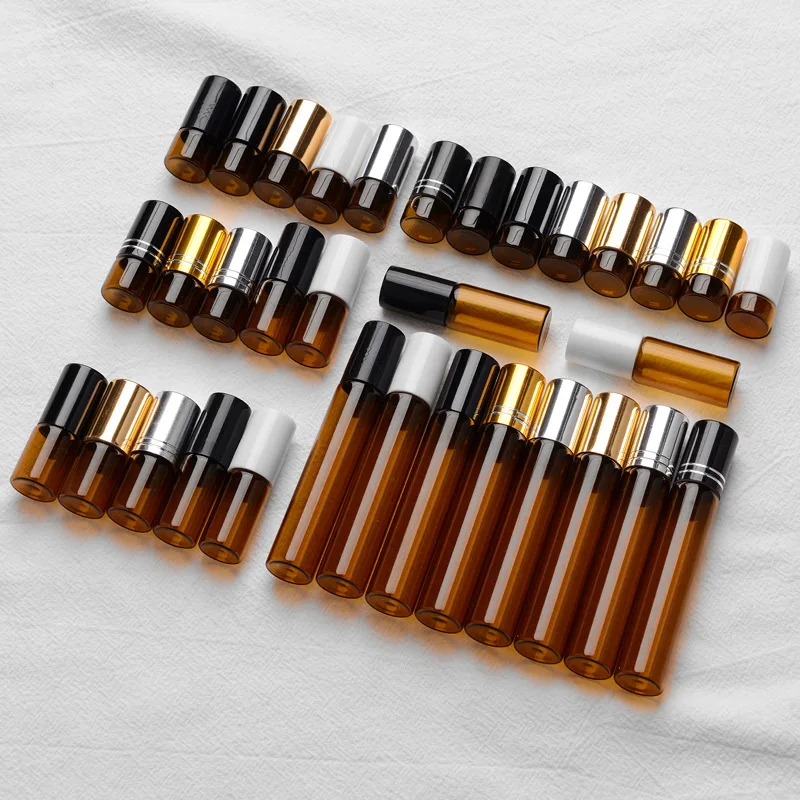 Best of Essential Oil Bottle 1-10ml Small Tea Bead Glass Perfume Separate Amber Roller Empty Refillable Liquid Container Makeup Tools Reviews & Tips