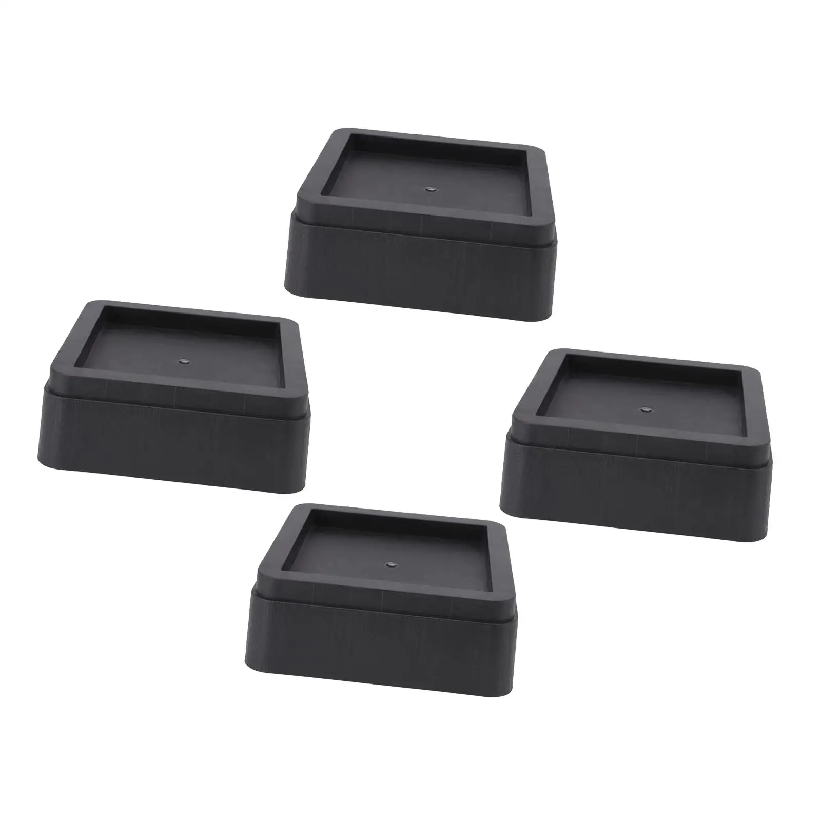 4Pcs Bed Risers Furniture Leg Risers Supports up to 11000 lbs Square Bed Raising Blocks for Sofa Couch Chair Washing Machine Bed