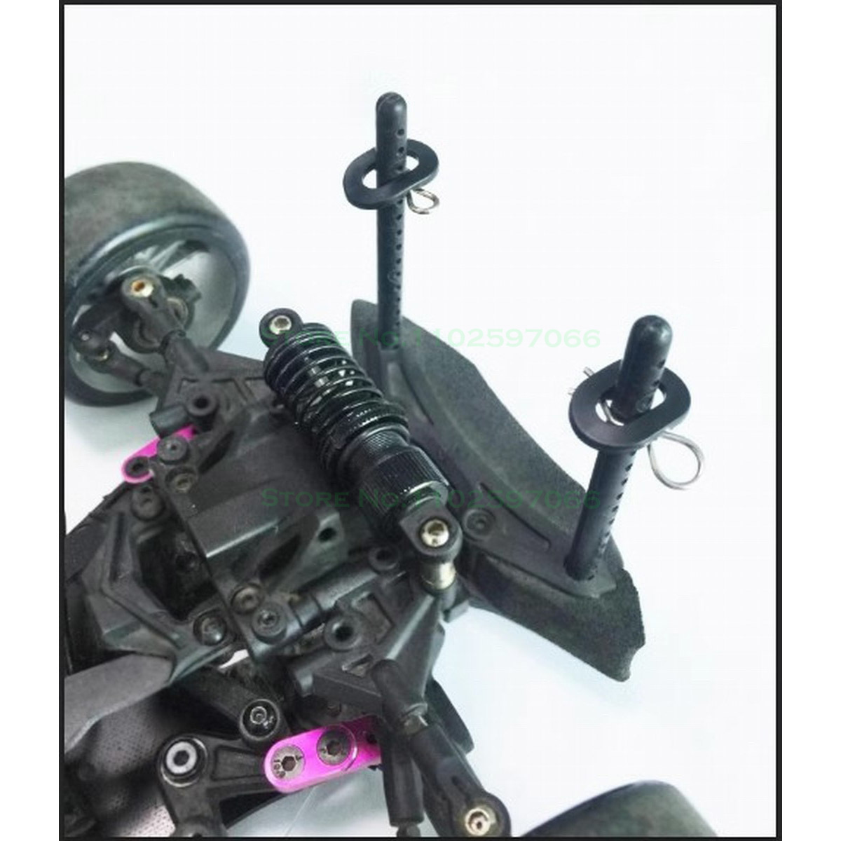 4 Stücke RC Body Mount Spacer Post Kunststoff Kratzfeste Dichtung für TAMIYA 1/10 RC Auto Shell Halter – Detail 4