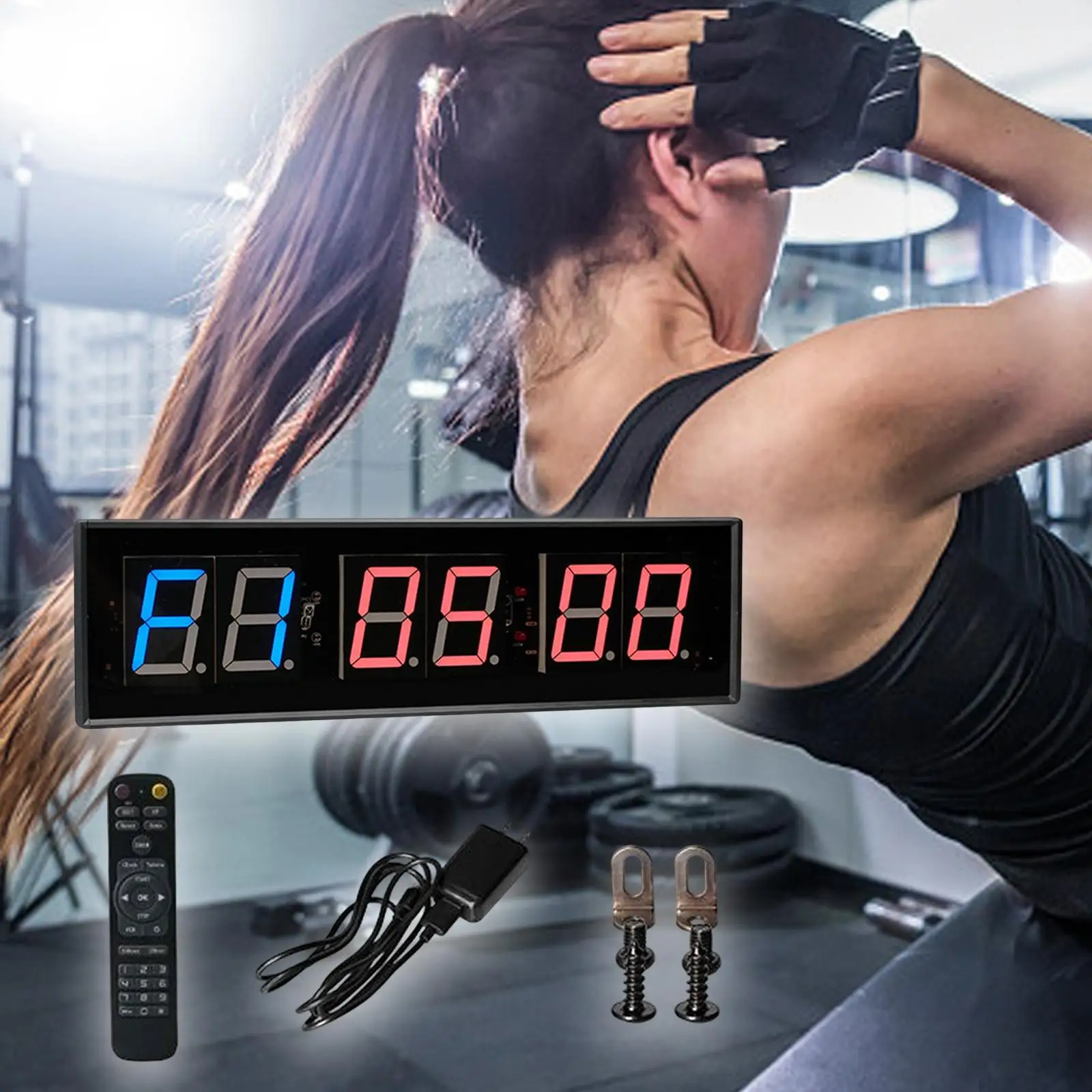 Interval Timer Portable Digital Display Count Down up Timer Workout Timer Stopwatch Timer for Garage Sports Fitness