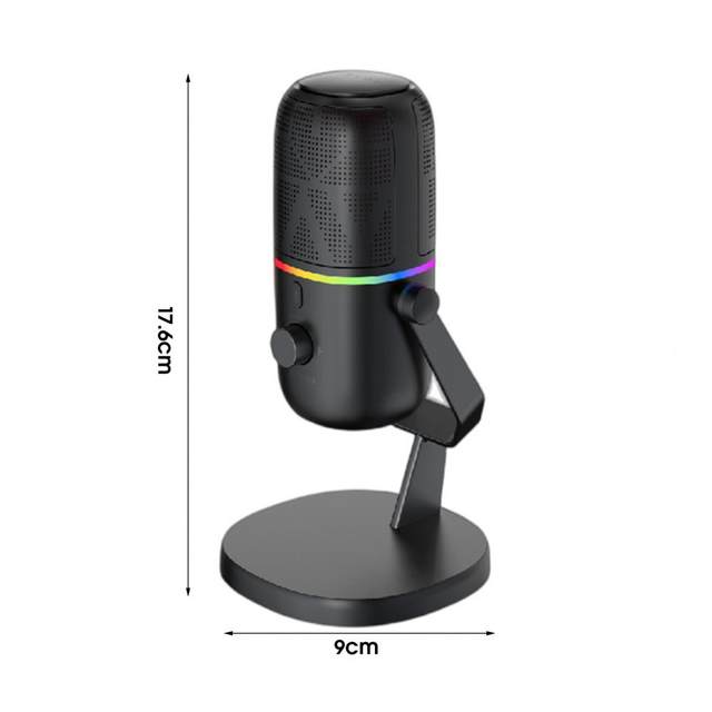 Practical with Bracket USB Microphone High Sensitivity USB Video Gaming  Podcasting Desktop MIC Intelligent Noise Reduction