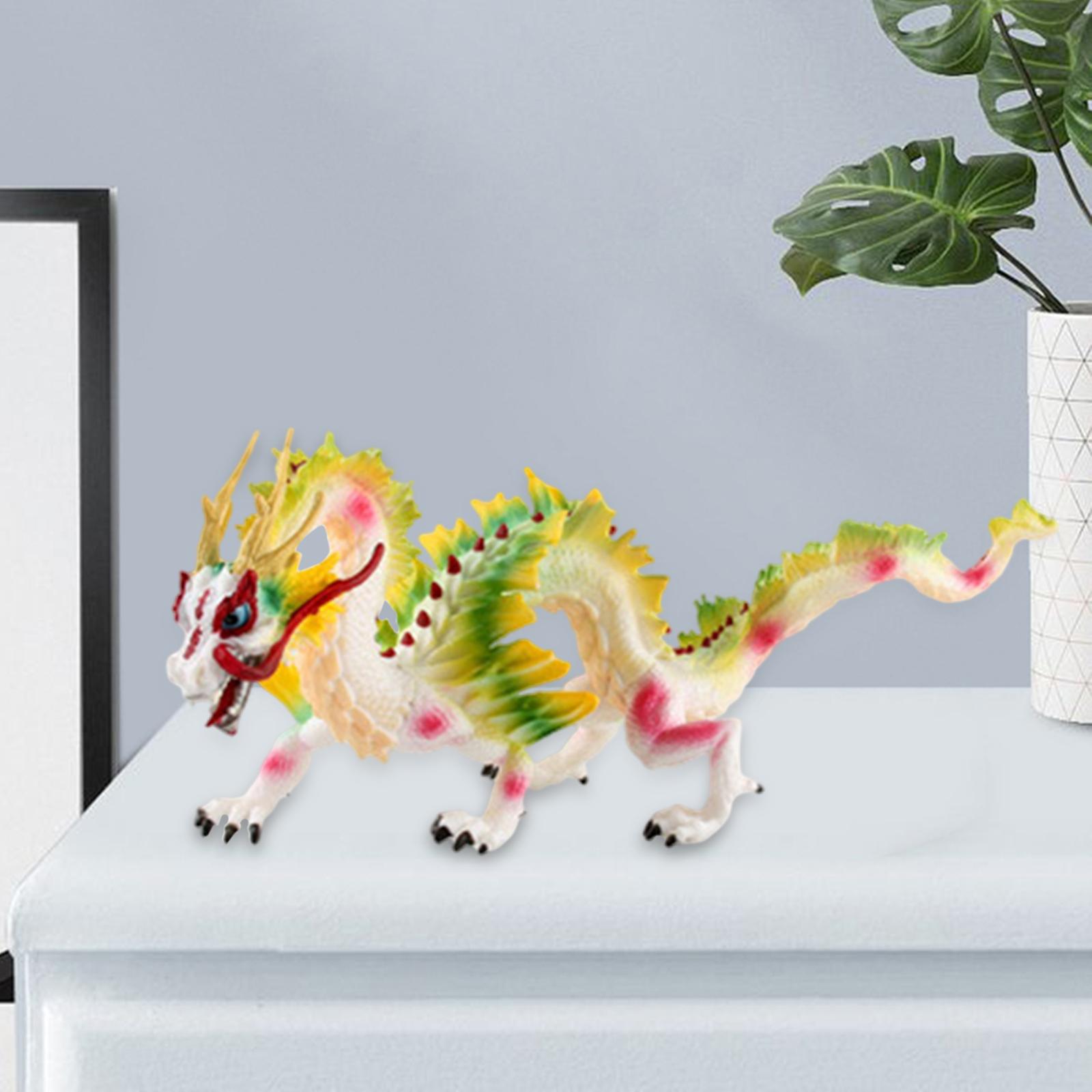Plastic Chinese Dragon Toy Educational Prop Animal Model for Birthday Gift