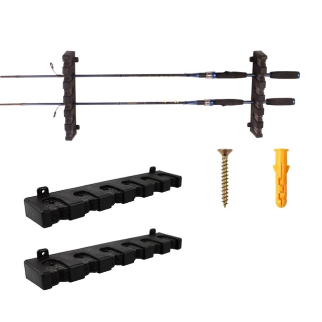 Goture 16 Vertical Fishing Rod Holders Rack Vertical Rod Support Wall Mount  Modular for Garage Rod Display Stand Fixed Frame - AliExpress
