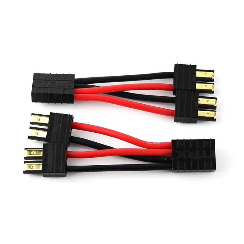 TRX Plug Parallel Cable Leads Female to Male Extension Wire Connector Adapter For RC Car Lipo Battery