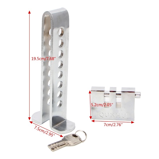 Dispositif antivol LHCER verrouillage d'embrayage frein de voiture outil de  verrouillage de sécurité en acier inoxydable verrouillage de la pédale d' accélérateur, verrouillage en acier, 