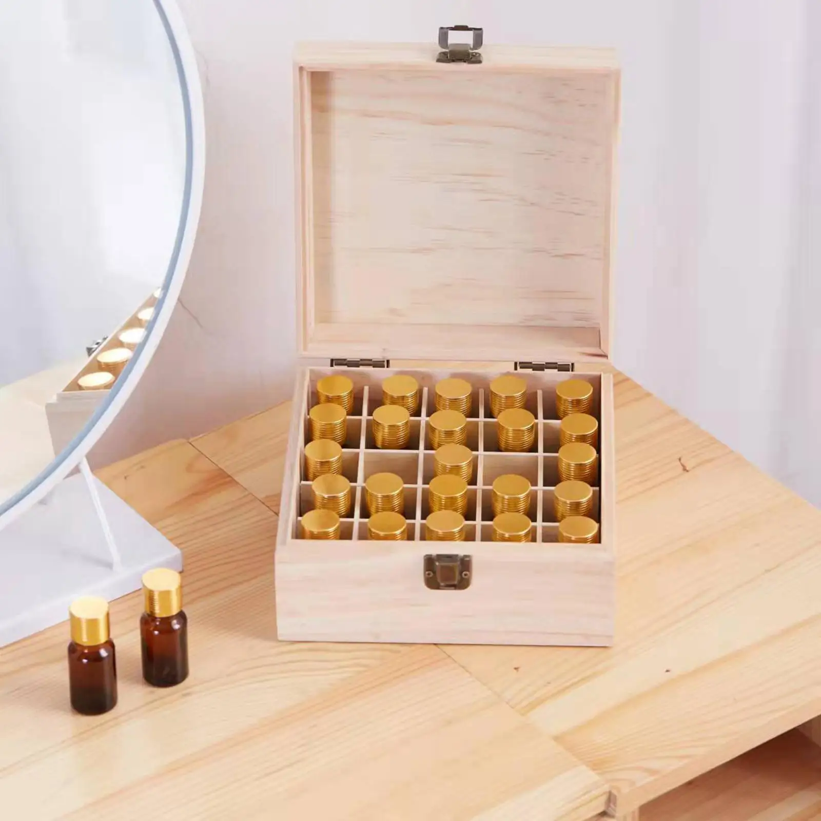 Essential Oil Bottle Storage Box Organizer, Carry Display Container for 5 ml 10 ml 15ml