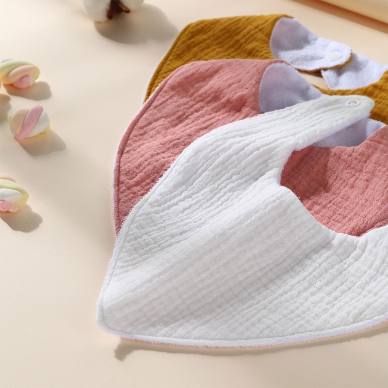 3-teilige, niedliche und funktionale Spucklätzchen für Babys, leicht zu reinigende Lösung zum Sabbern, wasserdichte halten Ihr – Detail 2