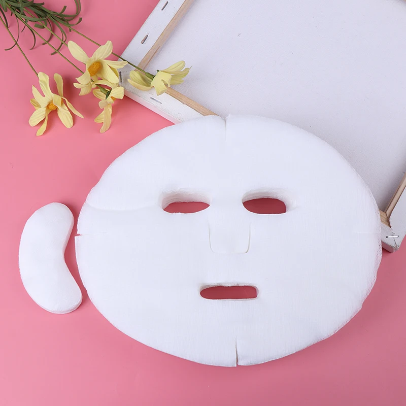 Best of 100pcs / lot Disposable Face Mask DIY Soft Non-toxic Pure Facemask Sheet Beauty Tools Breathable Cotton Face Mask Sheet Paper New Reviews & Tips