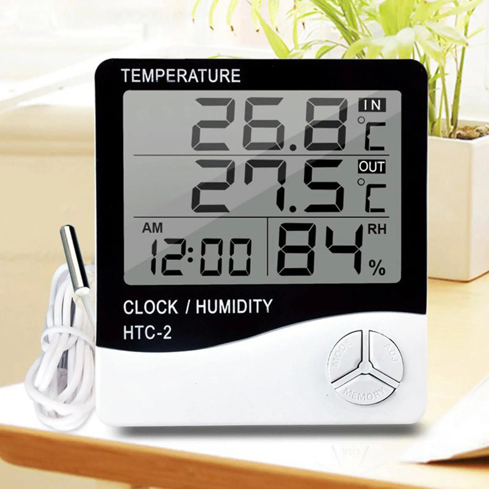 Portable Digital Temperature and Humidity Monitor for Home and Office