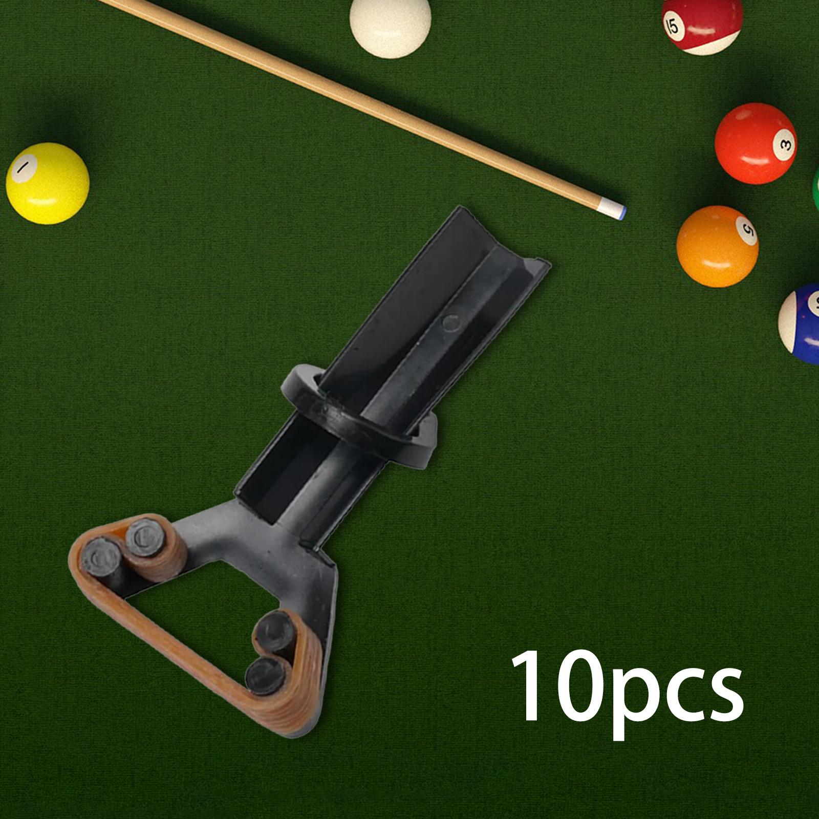 10x Pool Cue Tip Clamp Adults Billiard Rod Accessory Billiards Cue Tip Fastener Repair Tool for Games Party Indoor Home Billiard