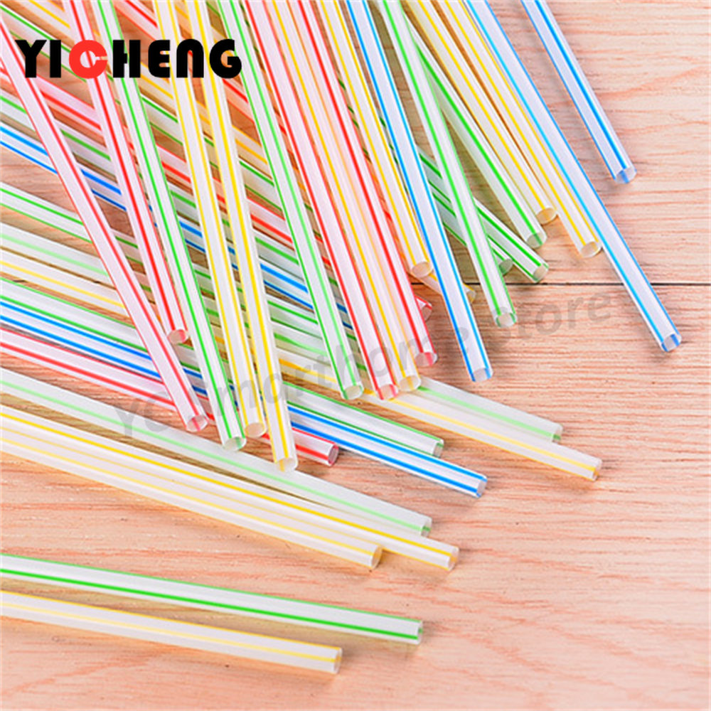 Description Picture 4 of item100Pcs Elbow flexible straw fruit juice carbonated beverage coffee milk tea coke straws plastic A drinking straw