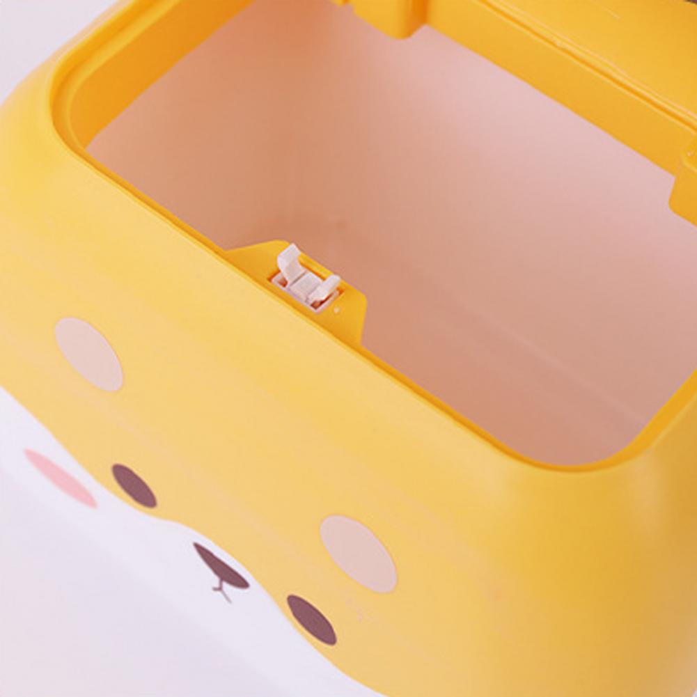 Cartoon Tissue Box Waste Trash Cans Versatile Storage Tissue Box Waste Bin Dorm