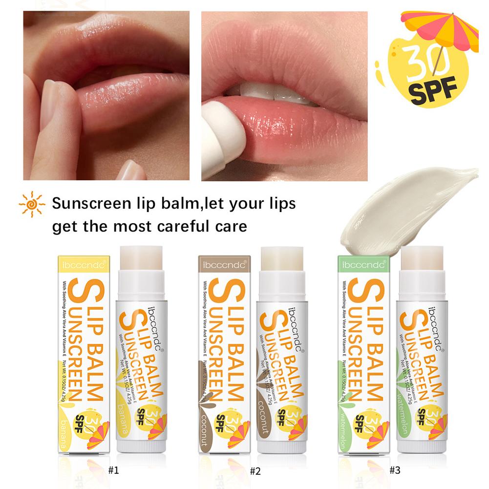 Best of 1 Piece Sunscreen Lip Balm SPF 30 UVA Protection Lips Coconut Moisturizer Care Lipstick Banana Watermelon Sun Colorless Fla E0M5 Reviews & Tips