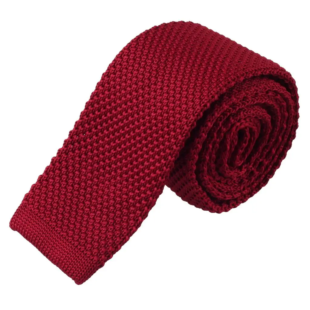 Luxury Mens Knit Knitted Woven Tie Necktie Solid Knitting Skinny Long 146cm