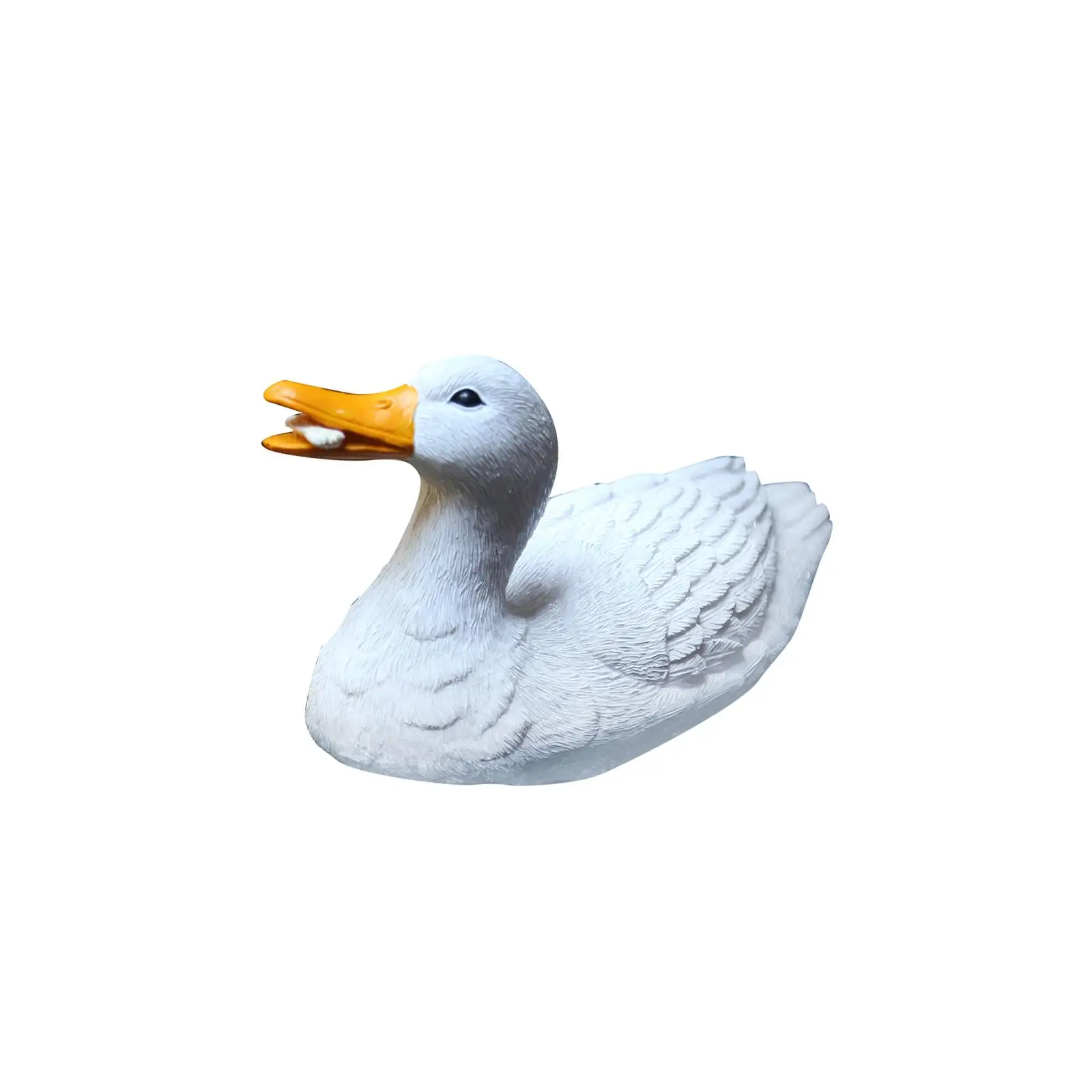 Simulation Floating Duck Ornaments Garden Statue Prop Lifelike Resin DIY Accessories Animal Figurines for Landscape Office Table