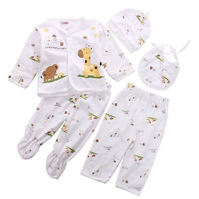 5 Pantaloni Con Piede Per Bambini - 100% Cotone, Confezione Multipack - Foto 2