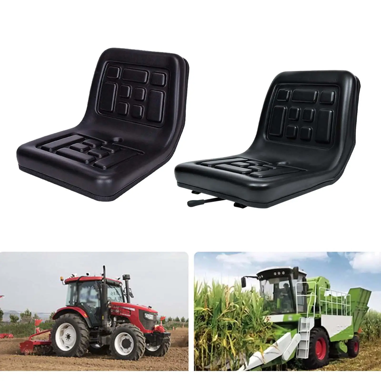Tractor Seat Harvester Seat Lawn Mower Seat Universal for Forklift Tractor