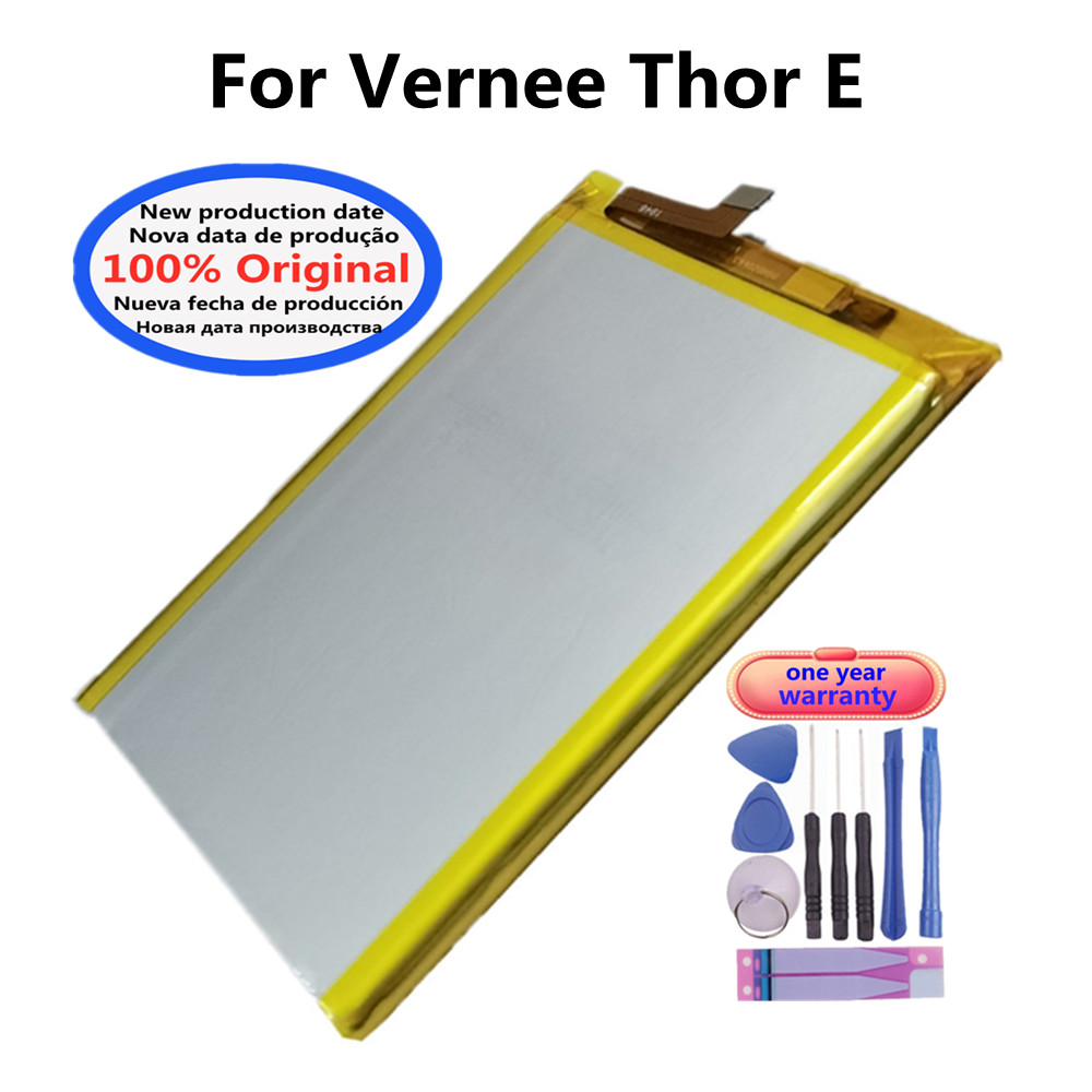 5020 мАч 100% Оригинальная батарея большой емкости для Vernee Thor E  MTK6753 мобильный телефон аккумулятор + номер отслеживания | AliExpress