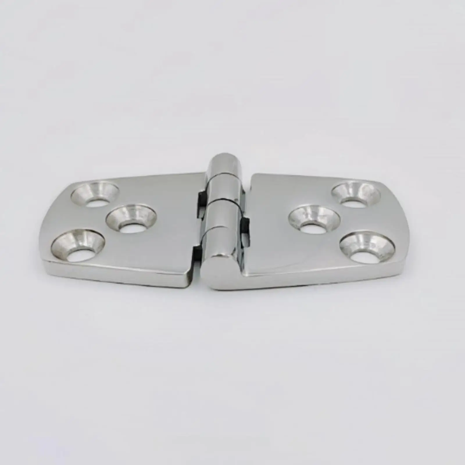 Boat Hinge Cast Solid Accessory 6 Holes Mirror Polished Stainless Steel Hatch Hinge for Cabinet Folding Door Boat Window RV