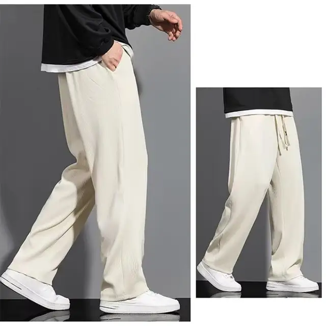 Pantalon large pour homme, jogging léger, streetwear, hip hop