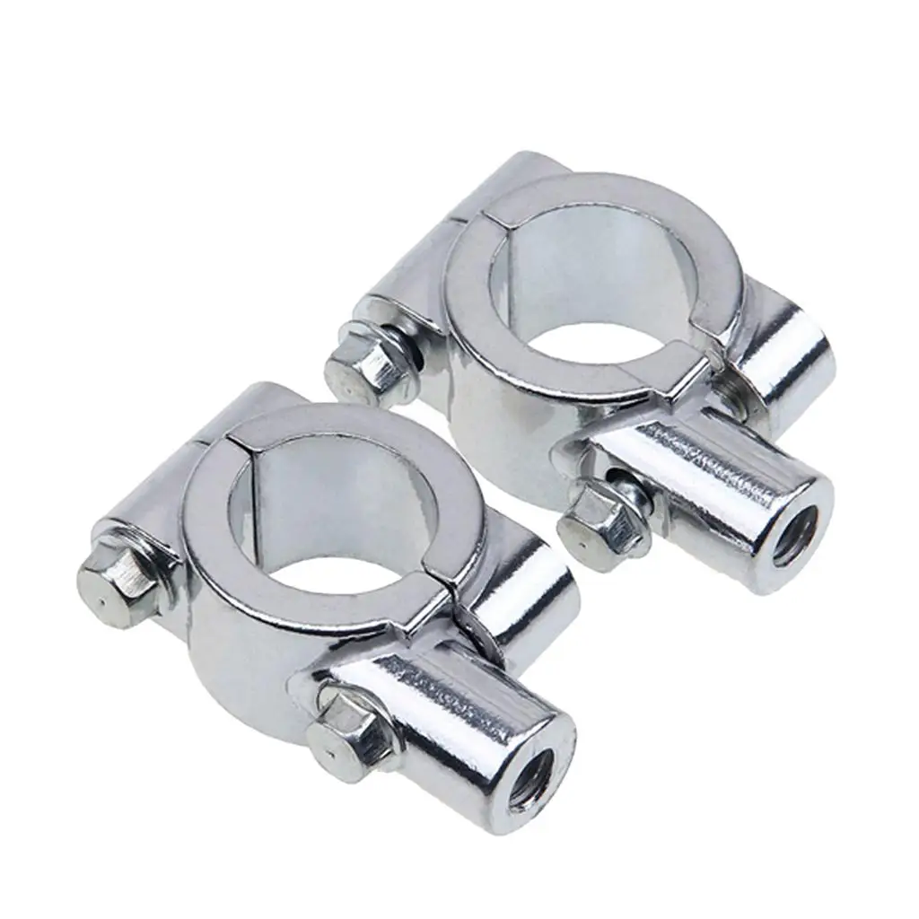  Holders Adapter Aluminum Alloy Clamps for 7/8`` Motorcycle Handlebar