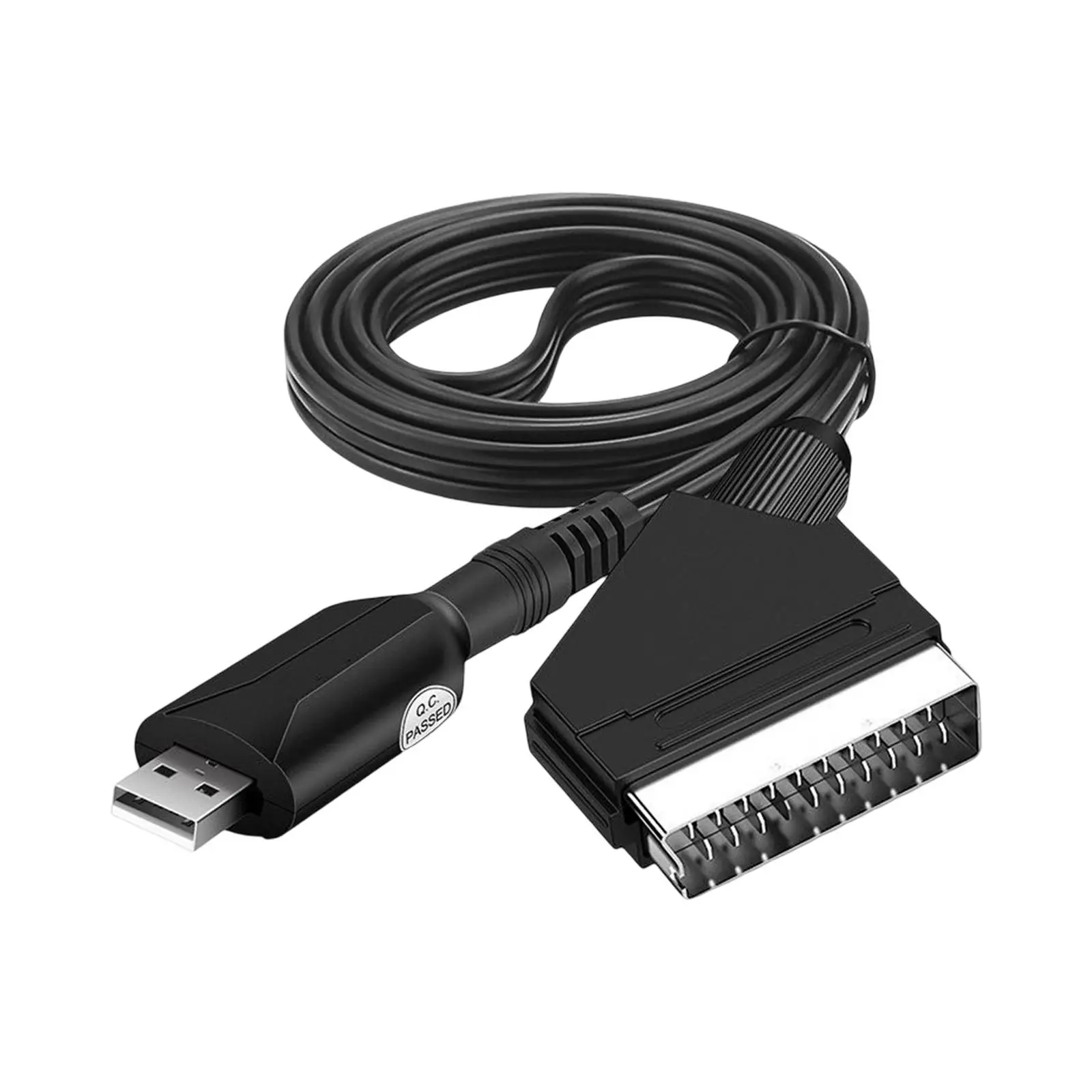 Audio Video Capture Card Durable Converter Video Capture Device USB 2.0 SCART for Computer