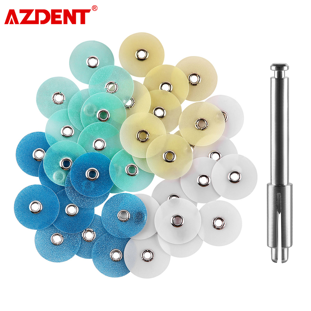 Best of AZDENT Dental Polishing Discs Gross Reduction Contouring Mandrel Stripes Set Dental Materials Teeth Whitening 40 / 80pcs / box Reviews & Tips