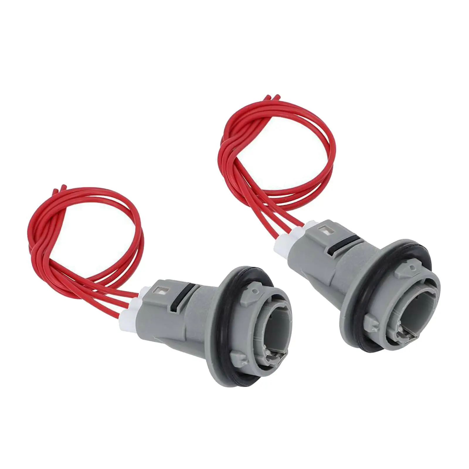 2 Pieces Front Turn Signal Blinker Light Bulb Socket & Connector Harness Set