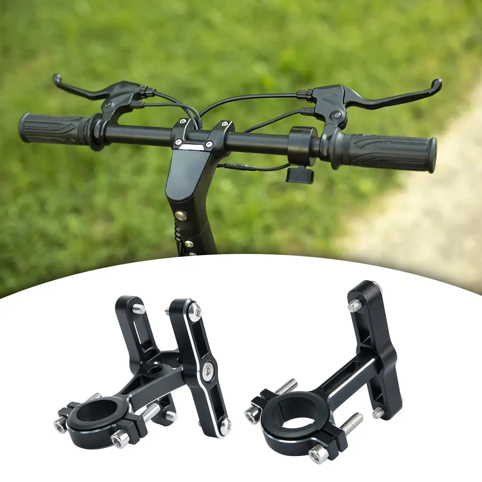 Bike Water Bottle Cage Adapter Aluminum Alloy Cycling Accessories Bicycle Water Bottle Holder Mount Adapter for Riding Handlebar