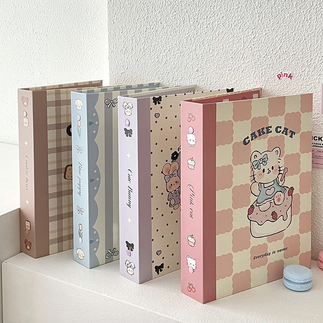 魅力的な A5 Kawaii Album Card Photo Idol Kpop Binder Bear Biscuit 帽子