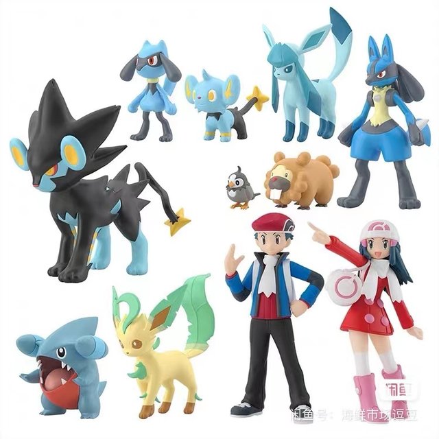 Pokemon escala mundo kanto região doce brinquedo azul carvalho e fogo tipo  figura de ação arcanina modelo ornamento brinquedos crianças presentes -  AliExpress