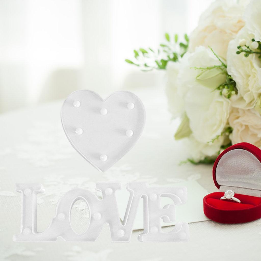 Creative LED Light Valentine'S Day Sign Lamp Desk Decoration Battery Operated Night Light for Engagement Birthday Propose Church