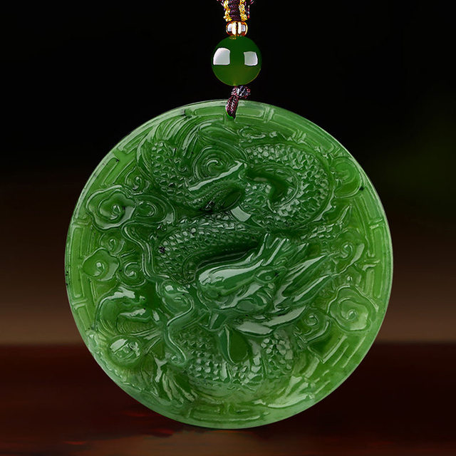 Antique Old hotsell Jade Hetian Dragon Phoenix Statue Hand Carved Icy type Pendant