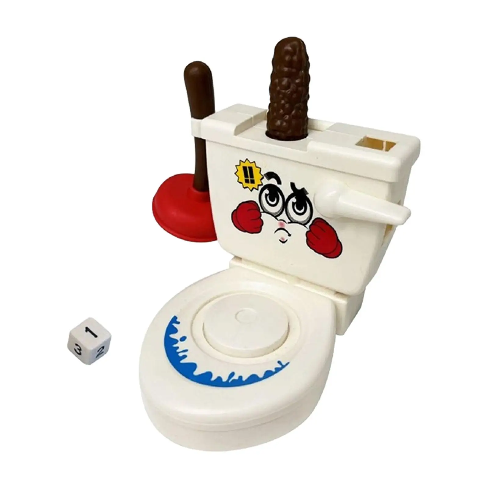 Toilet Game Toy Party Funny Toilet Poop Toys Simulation Toilet Ejection Toy for Children Todders Girls Boys Kid Birthday Gift